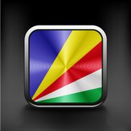 original and simple Seychelles flag isolated vector