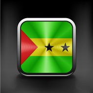 original and simple Sao Tome e Principe flag