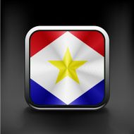 Flag of Saba flag national travel icon country symbol