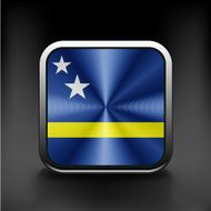 Flag of Curacao national travel icon country symbol