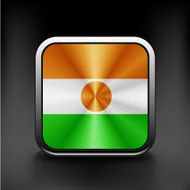 original and simple Republic of Niger flag isolated vector
