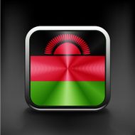 simple Malawi present flag isolated