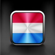 Flag of Luxembourg vector illustration