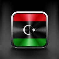 Flag of Libya vector illustration icon world country symbol