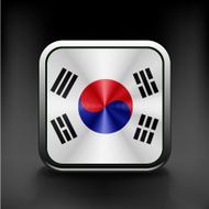 South Korea flag drawing lag sign symbol illustration