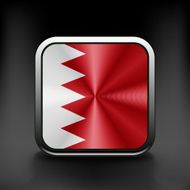 original and simple Bahrain flag isolated vector in official