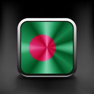 original and simple Bangladesh flag isolated vector in