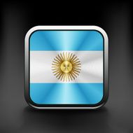 original and simple Argentina flag isolated vector