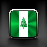 Flag of the country norfolk island Vector illustration