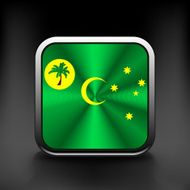 Cocos and Keeling Islands flag icon See also vector version