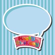 birthday banner theme elements