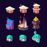 Cartoon element of the game fairy houses