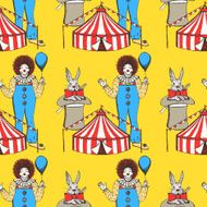 Sketch circus in vintage style N3
