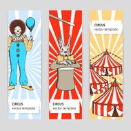 Sketch circus rabbit and clown