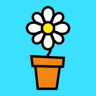 cartoon flower N648