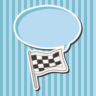 racing flags theme elements vector eps N2