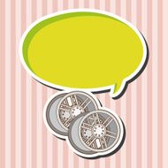 racing wheel theme elements vector eps N2