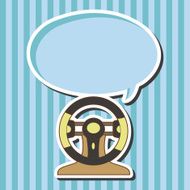 racing steering wheel theme elements vector eps N2