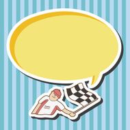 start racing theme elements vector eps N2