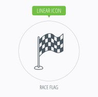 Racing flag icon Finishing symbol N12