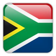 South Africa Flag Smartphone Application Square Buttons