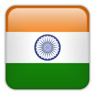India Flag Smartphone Application Square Buttons