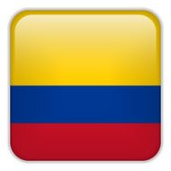 Colombia Flag Smartphone Application Square Buttons