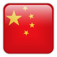 China Flag Smartphone Application Square Buttons