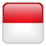 Monaco Flag Smartphone Application Square Buttons