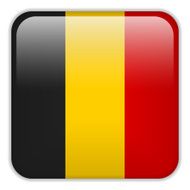 Belgium Flag Smartphone Application Square Buttons