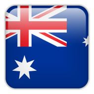 Australia Flag Smartphone Application Square Buttons