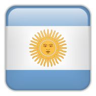 Argentina Flag Smartphone Application Square Buttons