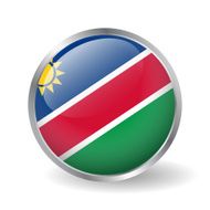 Namibia flag button vector