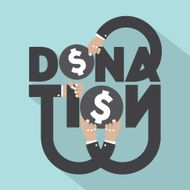 Donation Typography Design