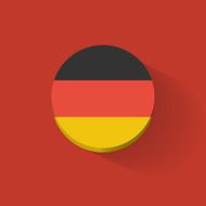 Round icon with flag of Germany N2