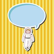 Space Astronaut theme elements vector eps10 N8
