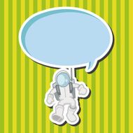 Space Astronaut theme elements vector eps10 N9
