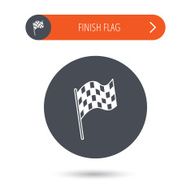 Finish flag icon Start race sign N17