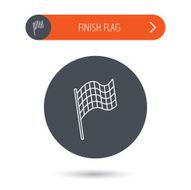Finish flag icon Start race sign N18