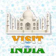Visit India Sticker