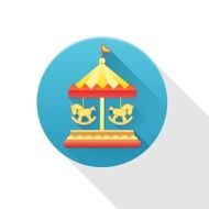 Carousel flat icon