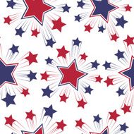 Seamless patterns with American symbols Vector