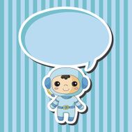 Space astronaut theme elements N18