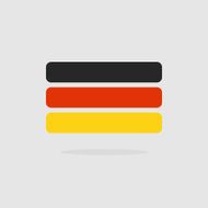 Germany flag stylized Flag German of geometrical elements Vect