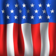 American flag style background