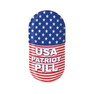 USA Patriotic pill American flag Capsule Vector illustration m