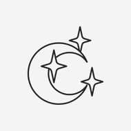 moon line icon N6