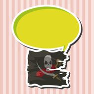 pirate flags theme elements vector eps N2