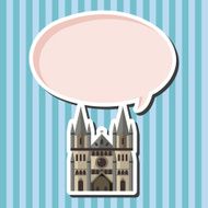 castle theme elements vector eps N15