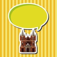 castle theme elements vector eps N17